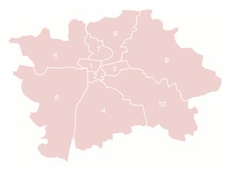 Опис районів Праги 