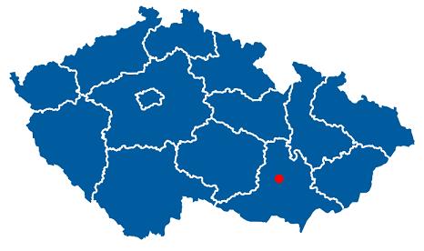Брно на карті Чехії
