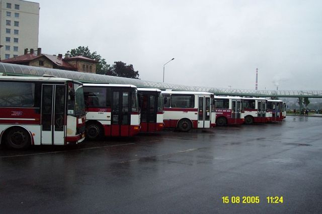 Різні автобуси автотранспортної компанії ČSAD Liberec