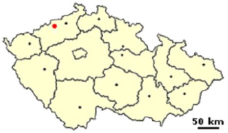 Литвинів на карті Чехії