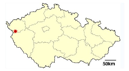 Маріанські Лазні на карті Чехії