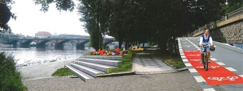 Поліпшення Сміхівської набережної в столиці Чехії